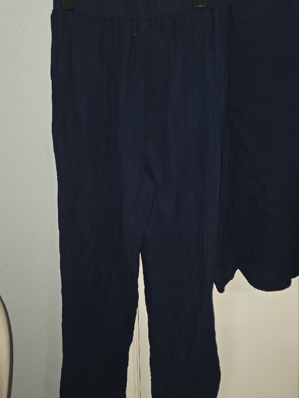 XiRENA Navy Blue Cotton Two-Piece Pant Set Sz L - Picture 9 of 10